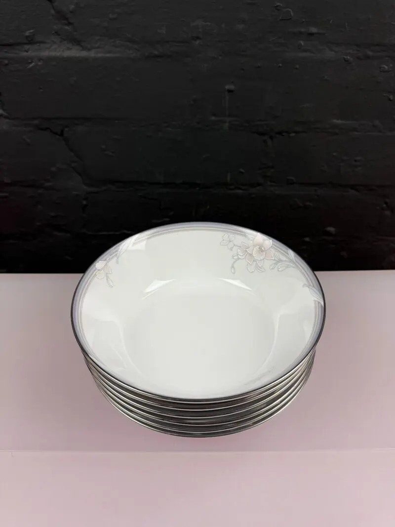 6 x Noritake Evening Mood 3788 Soup Cereal Bowls 17.5 cm Wide 2 Sets Available