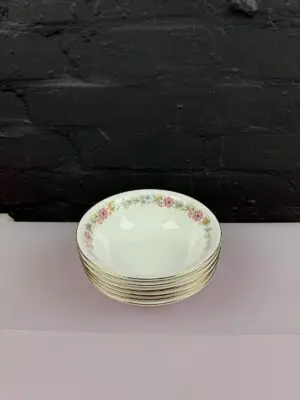 6 x Royal Albert Paragon Belinda Cereal Bowls 6.5" Wide