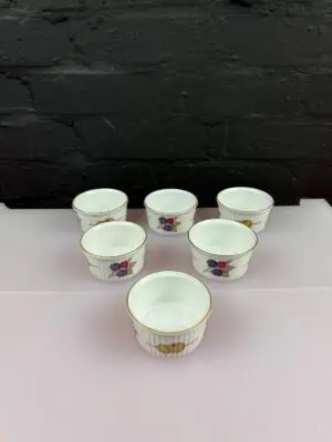 6 x Royal Worcester Evesham Gold Ramekins Dishes 3.25" Wide x 1.75" High 2 Sets