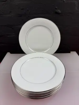 8 x Noritake Tahoe 2585 Dinner Plates 10.5" Wide Set