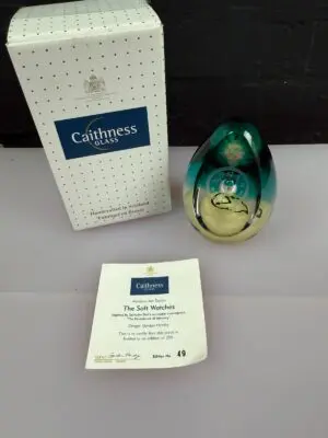 Caithness Dali Inspired Soft Watch Paperweight 49 of 250 RARE 815 Grams