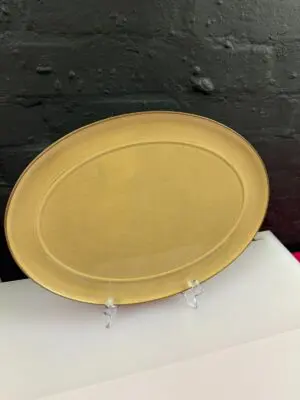 Denby Cinnamon Oval Carving Serving Platter Plate 1st Quality 14.75" x 11"