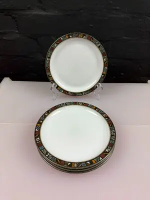 Denby Marrakesh Tea / Side Plates 17.5 cm Wide Set of 4