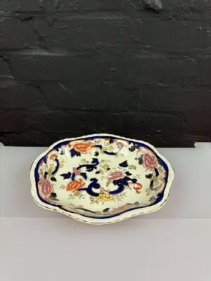 Masons Ironstone Blue Mandalay Vegetable Serving Dish 11" x 9.25" x 1.75"