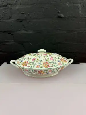 Minton Haddon Hall Covered Vegetable Serving Dish Tureen ( Side Base )