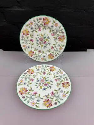 Minton Haddon Hall Salad Plates 20.5 cm Wide Set of 2