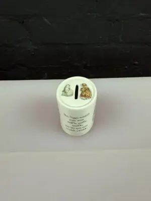 Money Box Vintage Wedgwood Ceramic Oval Beatrix Potter Mrs Tiggy-Winkle