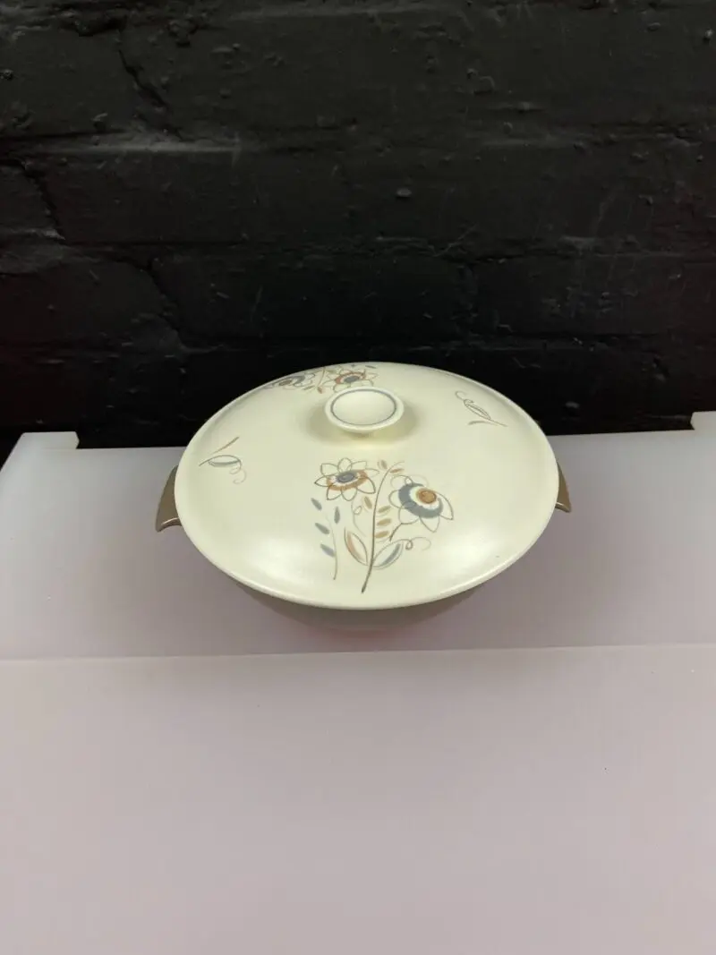 Poole Pottery Blue Tulip Covered Vegetable Serving Dish