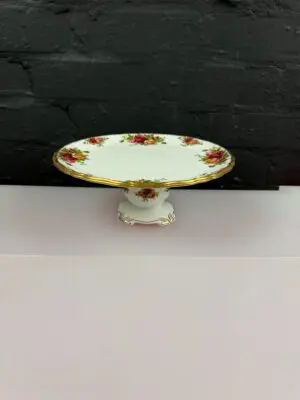 Royal Albert Old Country Roses Footed Cake Stand Tazza 23 cm Wide x 9.5 cm 1st