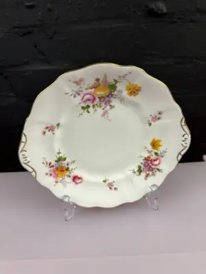 Royal Crown Derby Posies Eared Cake / Bread 10" Wide Plate LIII 1990 1st Quality
