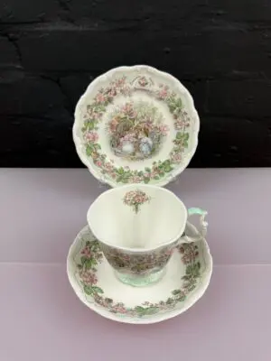 Royal Doulton Brambly Hedge Summer Tea Trio Cup Saucer Side Plate Set Full Size
