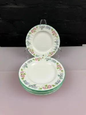Royal Worcester English Garden Tea / Side Plates 15.5 cm Wide Set of 6