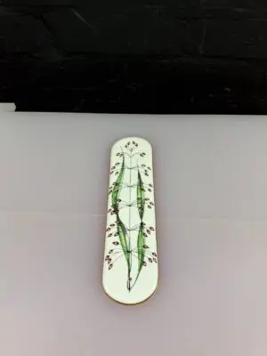 Vintage Coalport Door Plate / Finger Plate Woodland Grasses 25 cm