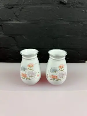 2 x Denby Encore Flower Vases 4.75" High Set