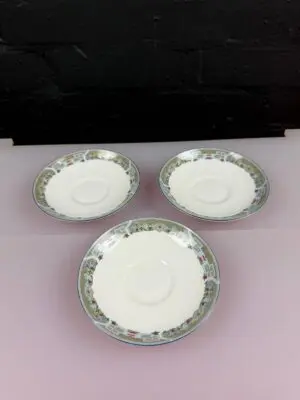 3 x Wedgwood Chinese Legend Replacement Tea Cup Saucers 5.75" Wide Set