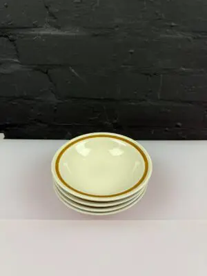 4 Mountain Wood Collection Japan Stoneware Fruit Cereal Bowls 15 cm Wide Set