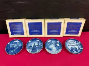 4 x Bing & Grøndahl B&G Denmark The Centennial Collection Plates Set Boxed