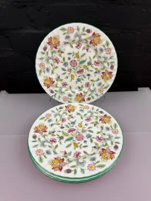 4 x Minton Haddon Hall Dessert / Salad Plates 23.5 cm Wide Set