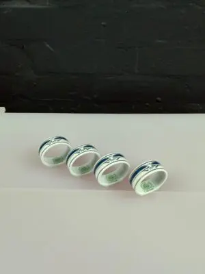 4 x Noritake Impression P576 Napkin Ring Holders Set