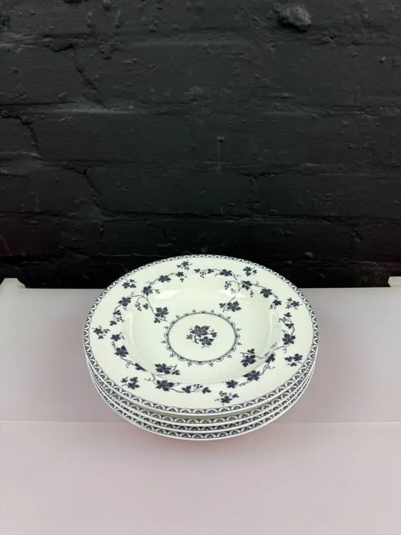 4 x Royal Doulton Yorktown Rimmed Pasta / Soup Bowls 9" Wide 2 Sets Available
