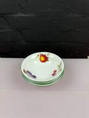 4 x Royal Worcester Evesham Vale Cereal / Dessert Bowls Set