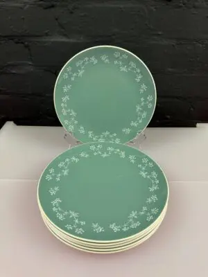 6 x Royal Doulton Queenslace D.6447 Salad Plates 8.25" Wide Set