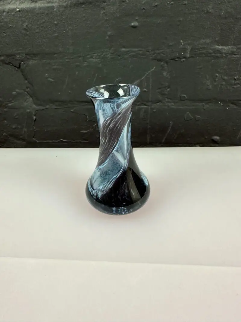Caithness Small Purple Vase Purple Swirls 4.75" High