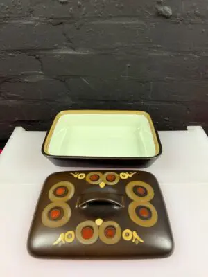 Denby Arabesque Covered Rectangle Vegetable Serving Roasting Dish 11" x 8.25"
