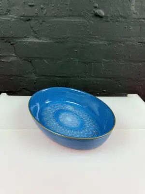 Denby Midnight Oval Open Roasting Vegetable Serving Dish 11.25" 2 Available