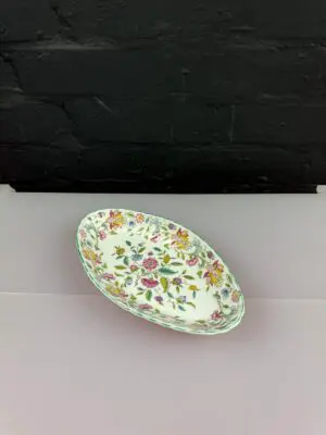 Minton Haddon Hall Diamond Shaped Dish 24 cm x 13 cm x 3.5 cm High