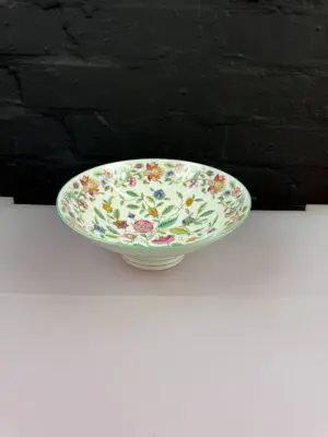 Minton Haddon Hall Footed Fruit Serving Bowl 22 cm Wide x 8.2 cm High