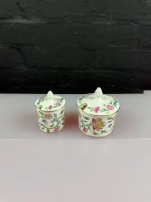 Minton Haddon Hall Gold Preserve / Jam Jars / Pots