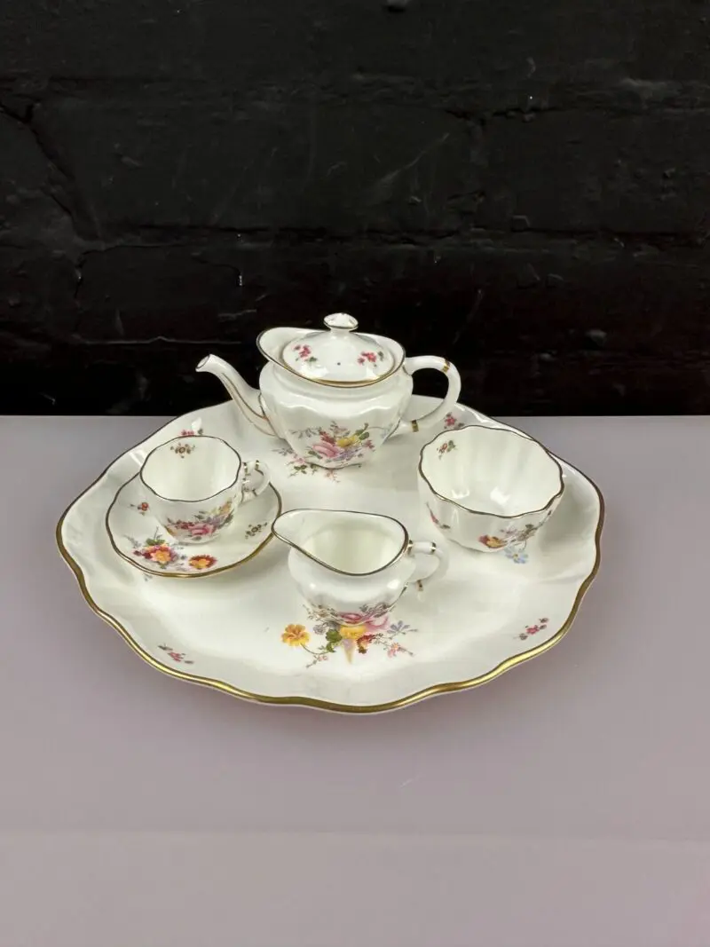 Royal Crown Derby Posies Miniature Tea Set on a Tray 1st Quality