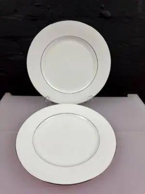 Royal Doulton Signature Platinum Dinner Plates 27.5 cm Wide Set of 2