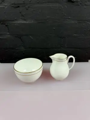 Royal Worcester Contessa Milk / Cream Jug 4" and Open Sugar Bowl Set