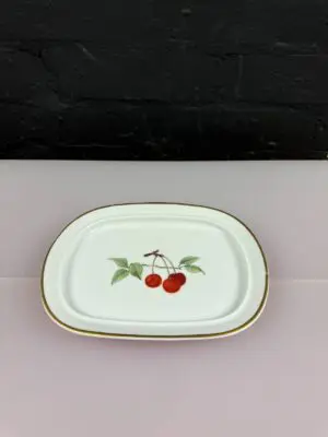 Royal Worcester Evesham Gold Replacement Rectangle Covered Butter Dish Base