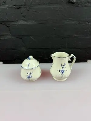Villeroy & and Boch Luxembourg Vieux Milk Cream Jug 10.5 cm & Lidded Sugar Bowl