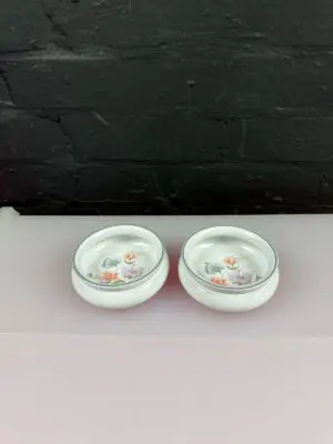 2 x Denby Encore Flat Spice / Salt Pinch Pots 4" Wide x 1.5" High