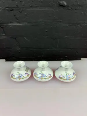 3 x Denby Harmony Fine Porcelain Candlestick Holder's Set