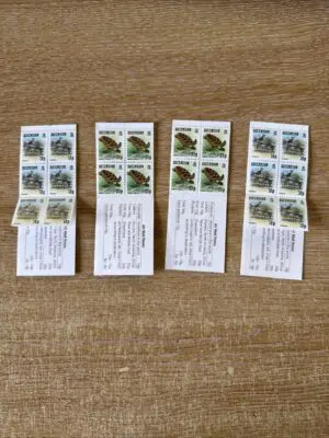 4 x ASCENSION SG510 Domestic Donkey Green Turtle Complete Booklets 1989 18p 25p
