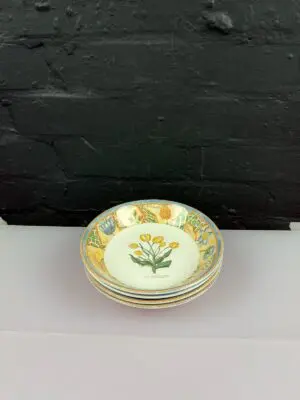 4 x Wedgwood Home Garden Maze Soup Bowls 18.5 cm Wide Set