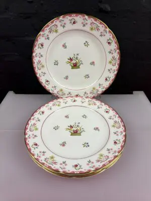 4 x Wedgwood Williamsburg Bianca Large Dinner Plates 28 cm Wide Set