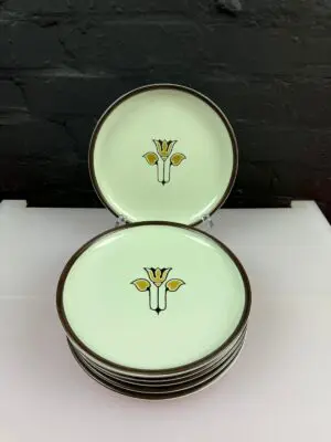 6 x Denby Kimberly Salad Plates 21 cm Wide Set