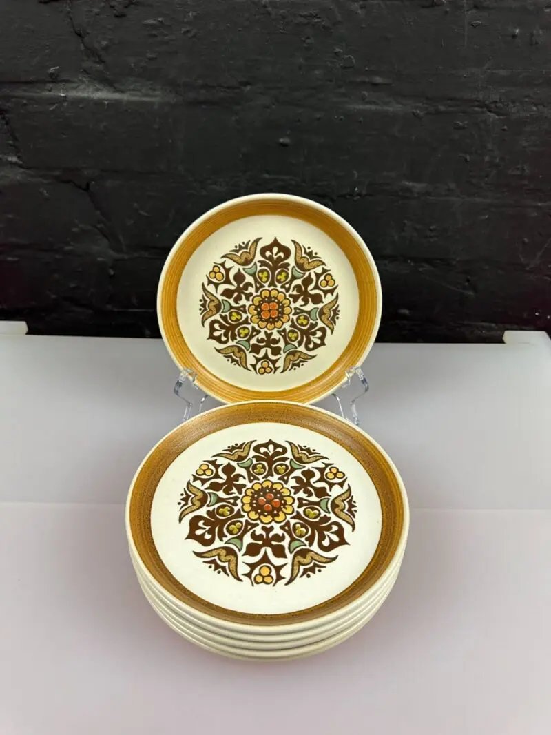 6 x Denby Langley Canterbury Tea / Side Plates 17 cm Wide Set