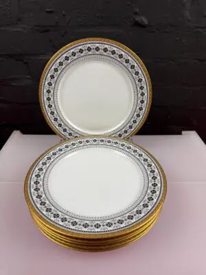 6 x Noritake Scheherazade 2044 Dinner Plates 10.5" Wide 2 Sets Available