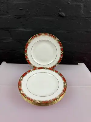 6 x Royal Crown Derby Cloisonne Salad Plates 8.5" 1st Quality 2 Sets Available