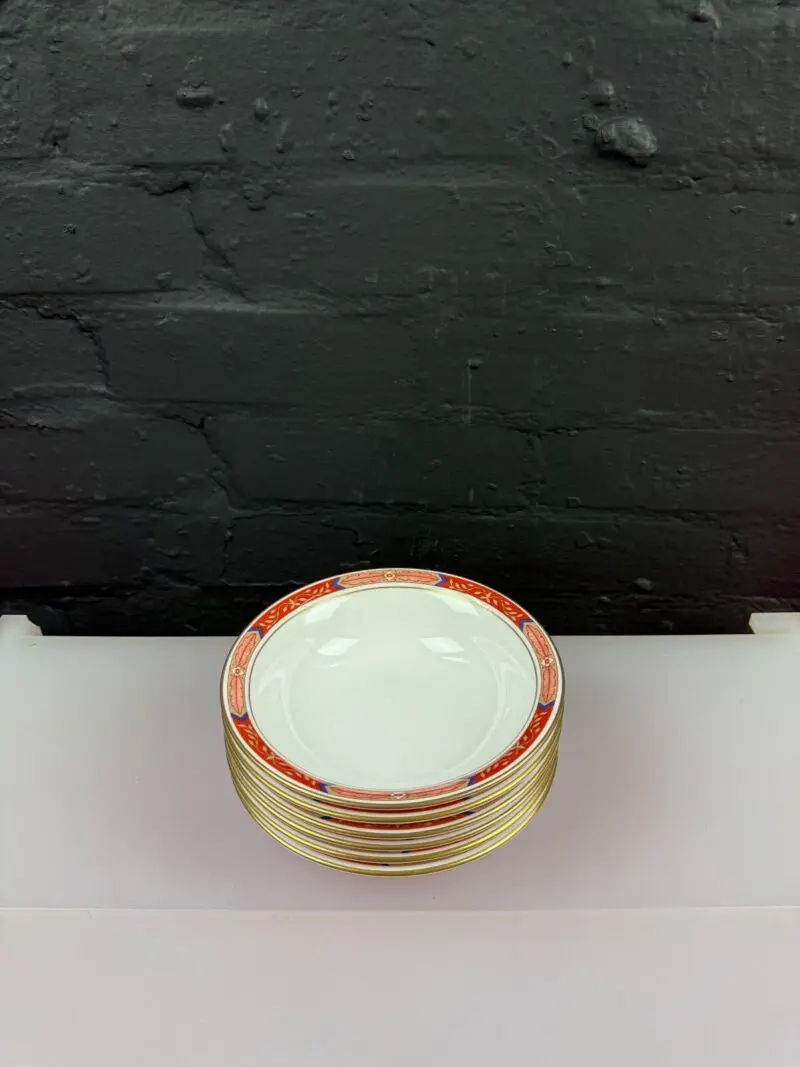 6 x Royal Worcester Beaufort Cereal Bowls 17 cm Wide Set