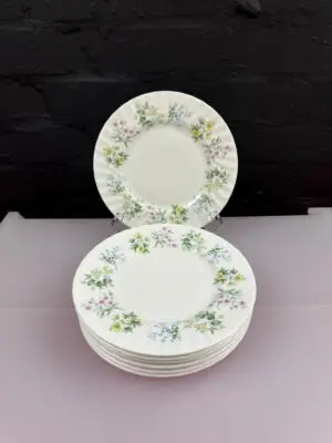 8 x Minton Spring Valley Salad Plates 20.5 cm Wide Set