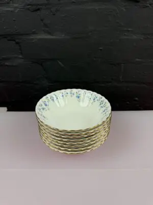 8 x Royal Albert Memory Lane Cereal Bowls 16 cm Wide Set 1st Quality