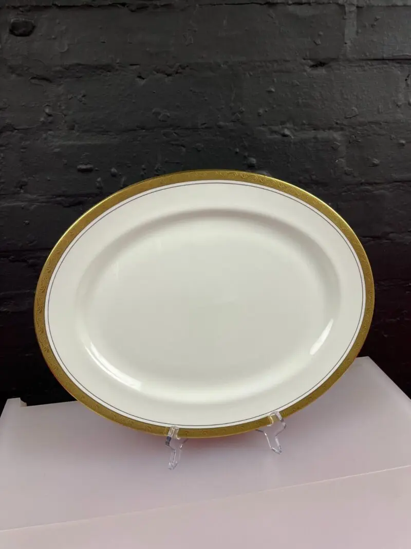 Aynsley Argosy 8360 Large Oval Carving Serving Platter Plate 15.75" x 12.5"